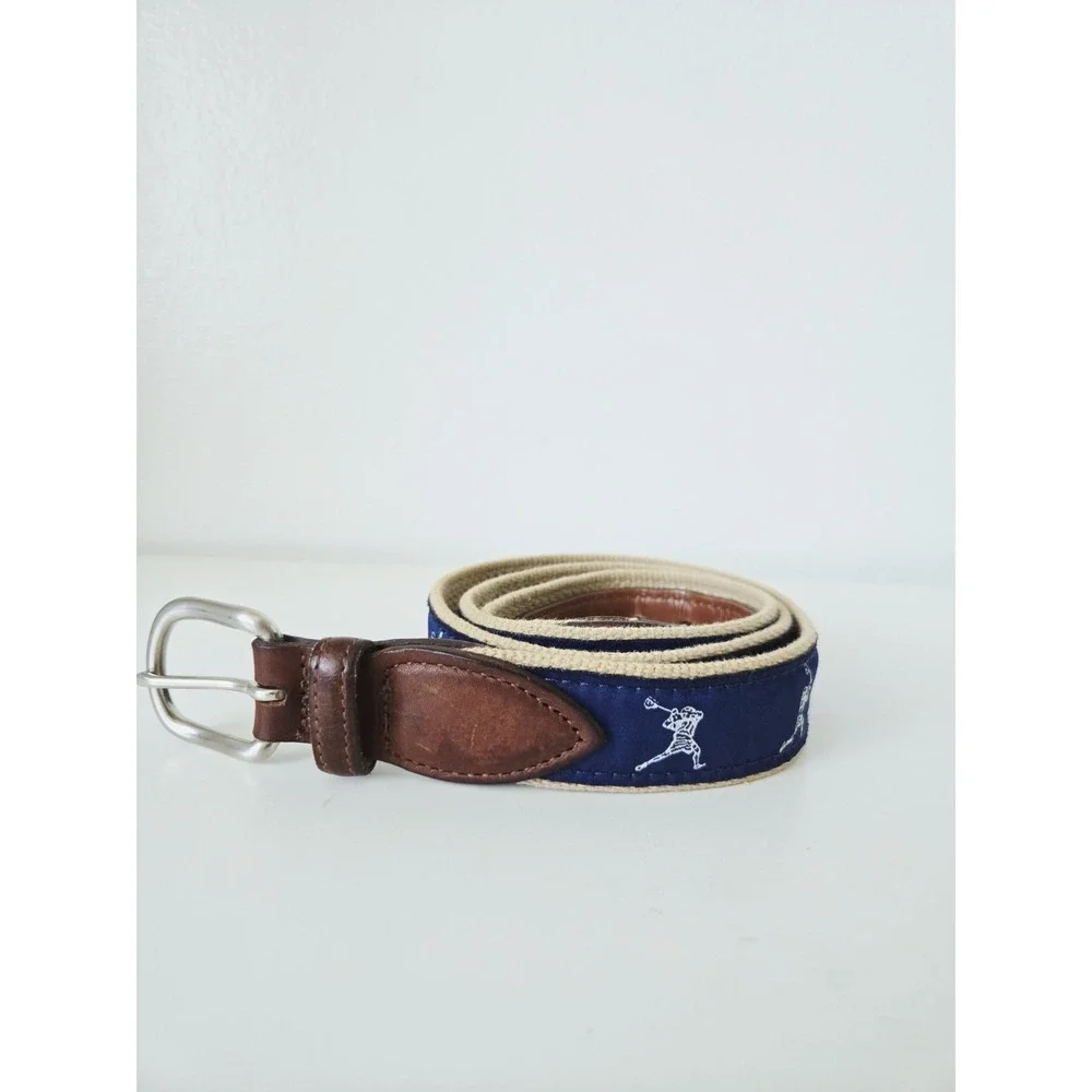The Belted Cow Belt‎ - Made in Maine Lacrosse Brass Buckle Size 44